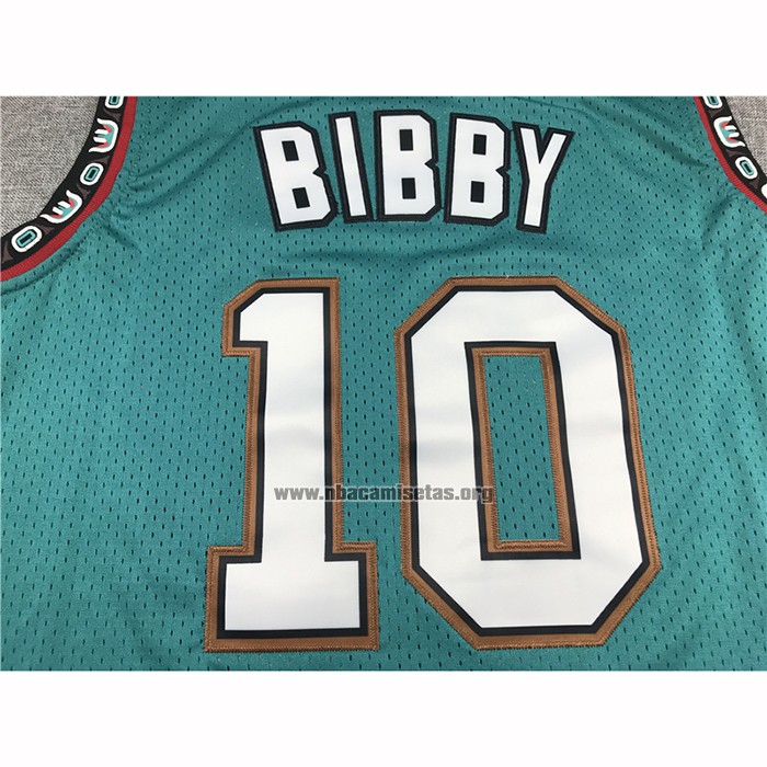 Camiseta Memphis Grizzlies Mike Bibby NO 10 Historic Retro Verde